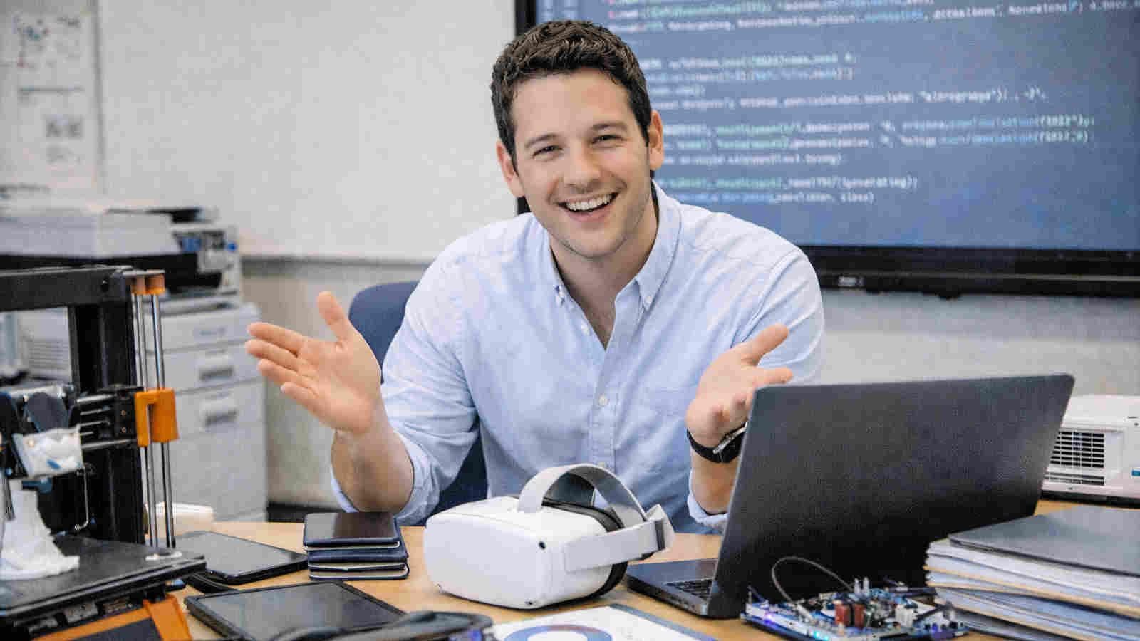 The champion teacher, with a passion for VR in education